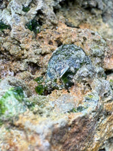 Load image into Gallery viewer, Gemmy Green Garnet on Matrix – Pakistan Collector Specimen