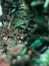 Load image into Gallery viewer, Brochantite Collector Mineral Specimen – Vivid Green Copper Crystals from Morocco