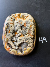 Load image into Gallery viewer, Bumblebee Jasper Agate Palm Stone from West Java, Indonesia • AAA High Grade