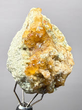 Load image into Gallery viewer, Hessonite Garnet Cluster on Matrix – Natural Collector Specimen from Pakistan | High-Grade Orange-Red Garnet Crystals