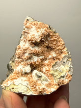 Load image into Gallery viewer, Peach Druzy Heulandite on Matrix – India | Rare Peach Crystal Mineral Specimen for Collectors & Display