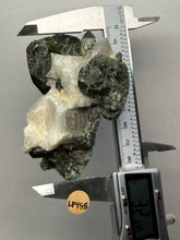 Load image into Gallery viewer, Electric Green Diopside on Quartz – Collector Mineral Specimen (Gilgit-Baltistan) Pakistan