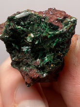 Load image into Gallery viewer, Brochantite Collector Mineral Specimen – Vivid Green Copper Crystals from Morocco