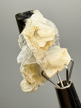 Load image into Gallery viewer, Dark Green Cap Stak Nala Tourmaline with Cleavelandite Flower – Haramosh Mountains, Pakistan | Thumbnail Specimen