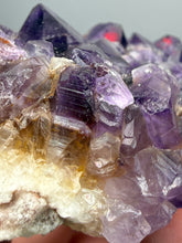 Load image into Gallery viewer, Premium Hematite-Phantom Deep Magenta Ametrine Cluster | Deccan Traps, India | Collector Mineral Specimen
