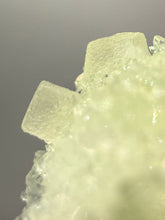 Load image into Gallery viewer, Luminous Mint Apophyllite with Glittering Druzy Sugar Quartz – India