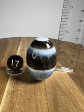 Load image into Gallery viewer, Lingam - Blue Opal with Chalcedony from India