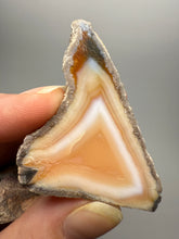 Load image into Gallery viewer, High-Grade Indonesian Sumatra Agate Pair – Vibrant Banded Chalcedony with Rich Color Zoning | Ethical Lapidary & Collector Display Specimens