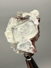 Load image into Gallery viewer, Lustrous Apophyllite over Red Heulandite (Zeolite Pocket) — Deccan Traps, Maharashtra, India