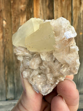 Load image into Gallery viewer, Scalenohedral Calcite + Pink Heulandite • Maharashtra, India