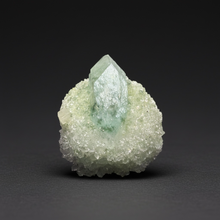 Load image into Gallery viewer, Luminous Mint Apophyllite with Glittering Druzy Sugar Quartz – India