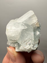 Load image into Gallery viewer, Gemmy Clear Apophyllite & Pink Stilbite on Druzy Chalcedony | Zeolite Specimen | Maharashtra, India