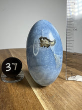 Load image into Gallery viewer, Lingam - Blue Opal with Chalcedony from India