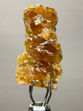 Load image into Gallery viewer, Hessonite Garnet Cluster on Matrix – Thumbnail Collector Specimen from Pakistan | High-Grade Orange-Red Garnet Crystals