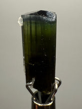 Load image into Gallery viewer, Blue Cap Dark Green Stak Nala Tourmaline with Cleavelandite – Haramosh Mountains, Pakistan | Thumbnail Specimen