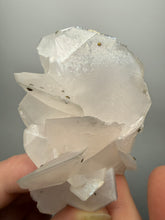 Load image into Gallery viewer, Pink Pagoda Calcite with Chalcopyrite Speckles | China | Collector Mineral Specimen