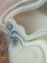 Load image into Gallery viewer, Rare Moroccan White Agate w Incredible Parallax Collected by Indigenous Nomads | Ancient Beauty from the Sahara