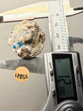 Load image into Gallery viewer, Rare Electric Blue Pentagonite on Druzy Matrix – Collector Mineral Specimen | India