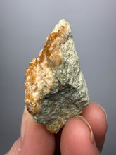 Load image into Gallery viewer, Hessonite Garnet Cluster on Matrix – Natural Collector Specimen from Pakistan | High-Grade Orange-Red Garnet Crystals