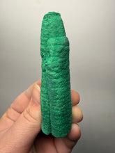 Load image into Gallery viewer, 3.5” Double Druzy Malachite Stalactite — Botryoidal “Cave” Formation | DR Congo | Collector Mineral Specimen