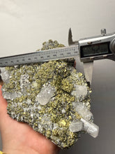 Load image into Gallery viewer, 6.8” New Find: Huanzala Mine Peru Sphalerite + Chalcopyrite + Apatite + Calcite + Quartz | Collector Display Specimen