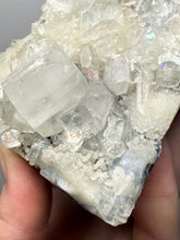 Load image into Gallery viewer, Druzy Chalcedony with Druzy Clear Apophyllite | Maharashtra, India