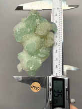 Load image into Gallery viewer, Luminous Mint Apophyllite with Glittering Druzy Sugar Quartz – India