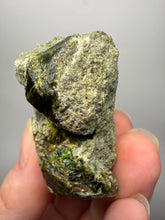 Load image into Gallery viewer, Gemmy Green Garnet on Matrix – Pakistan Collector Specimen