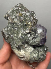 Load image into Gallery viewer, Fluorite Cluster with Mica & Chalcopyrite | Cabinet Specimen | Yaogangxian Mine, Chenzhou, Hunan Province, China