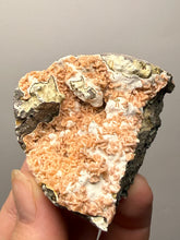 Load image into Gallery viewer, Peach Druzy Heulandite on Matrix – India | Rare Peach Crystal Mineral Specimen for Collectors & Display