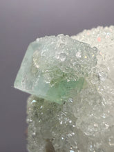 Load image into Gallery viewer, Luminous Mint Apophyllite with Glittering Druzy Sugar Quartz – India