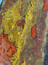 Load image into Gallery viewer, Pink Yellow Red Moroccan Agate | High Atlas Mountains •UNPOLISHED LAPIDARY SLAB