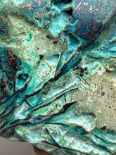 Load image into Gallery viewer, 6” Polished Native Copper in Chrysocolla — Display Specimen (Indonesia)
