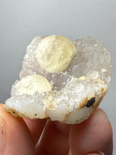 Load image into Gallery viewer, Rare Botryoidal Yellow Fluorite on Quartz Matrix Collector Mineral Specimen – Maharashtra, India