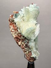 Load image into Gallery viewer, Luminous Mint Apophyllite with Glittering Druzy Sugar Quartz – India
