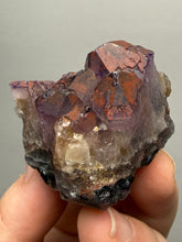 Load image into Gallery viewer, Premium Hematite-Phantom Deep Magenta Ametrine Cluster | Deccan Traps, India | Collector Mineral Specimen