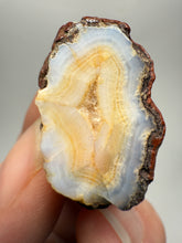 Load image into Gallery viewer, Polished Malawi Agate Half – High-Grade African Banded Agate Display Specimen