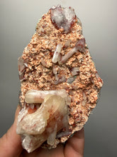 Load image into Gallery viewer, Rare Red Druzy Apophyllite with Red Stilbite Cluster | India | Collector Mineral Specimen