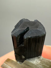 Load image into Gallery viewer, Blue Cap & Green Cap Dark Green Stak Nala Tourmaline on Cleavelandite Matrix – Haramosh Mountains, Pakistan