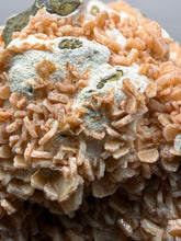 Load image into Gallery viewer, Peach Druzy Heulandite on Matrix – India | Rare Peach Crystal Mineral Specimen for Collectors & Display