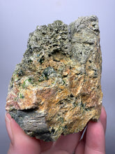 Load image into Gallery viewer, Gemmy Green Garnet on Matrix – Pakistan Collector Specimen