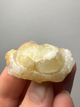 Load image into Gallery viewer, Rare Botryoidal Yellow Fluorite on Quartz Matrix Collector Mineral Specimen – Maharashtra, India