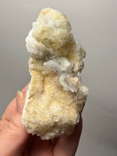 Load image into Gallery viewer, RARE COMBO Moroccan Ram’s Horn Selenite (Gypsum) with Yellow Botryoidal Fluorite Display Specimen