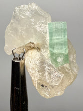 Load image into Gallery viewer, Mint Green Tourmaline on Quartz Matrix– Pegmatite Mineral Specimen from Pakistan