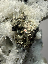 Load image into Gallery viewer, 2.7” New Find: Huanzala Mine Peru Sphalerite + Chalcopyrite + Apatite + Calcite + Quartz | Collector Display Specimen