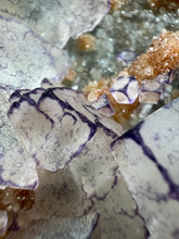 Load image into Gallery viewer, QR Code Fluorite with Druzy Chalcedony from Guizhou Province, China