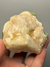 Load image into Gallery viewer, High-Grade Green Heulandite on Peach Stilbite Crystal Cluster | Deccan Traps, Maharashtra, India | Collector Mineral Specimen