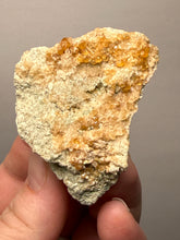 Load image into Gallery viewer, Hessonite Garnet Cluster on Matrix – Natural Collector Specimen from Pakistan | High-Grade Orange-Red Garnet Crystals