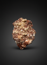Load image into Gallery viewer, XL Shiny Peach Stilbite on Druzy Red Heulandite – High-Grade Collector Mineral Specimen from India