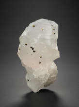Load image into Gallery viewer, Pink Pagoda Calcite with Chalcopyrite Speckles | China | Collector Mineral Specimen